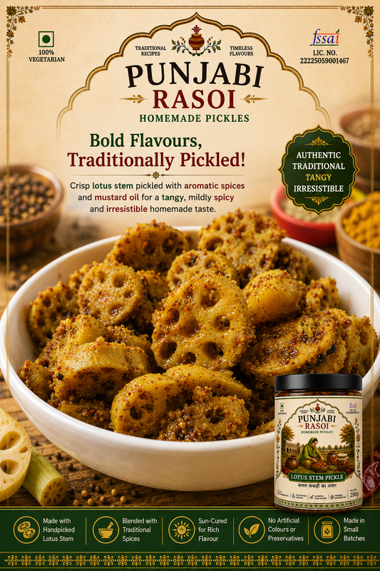 Lotus Stem Pickle (Kamal Kakdi Ka Achar)